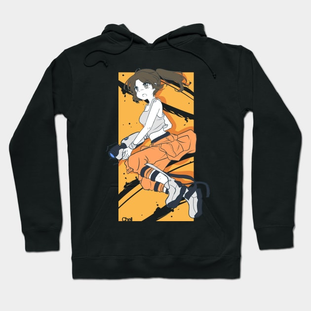 Anime Chell from Portal Hoodie by Greenhouse